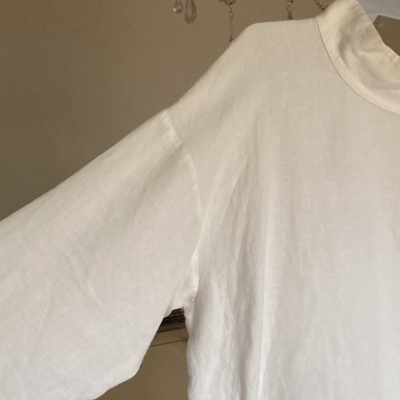 Zara linen white top - Picture 4 of 11